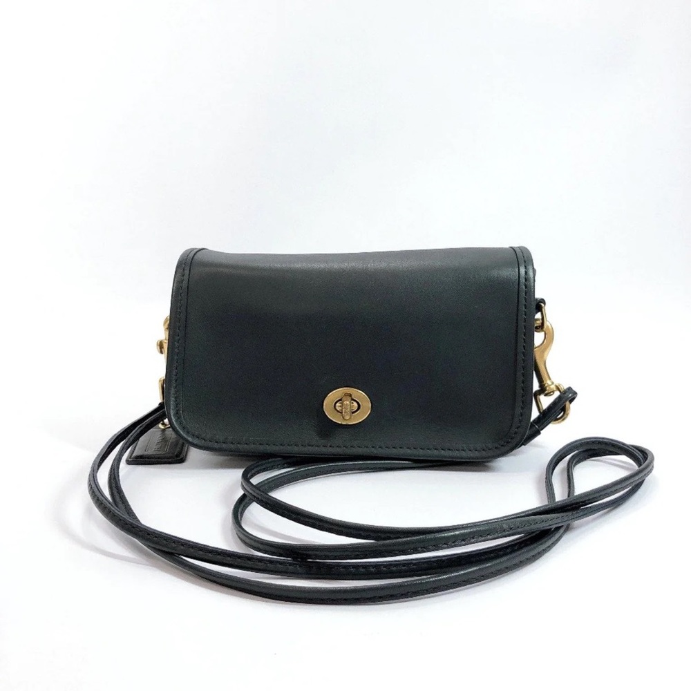 Coach NWT Black Leather Crossbody Bag